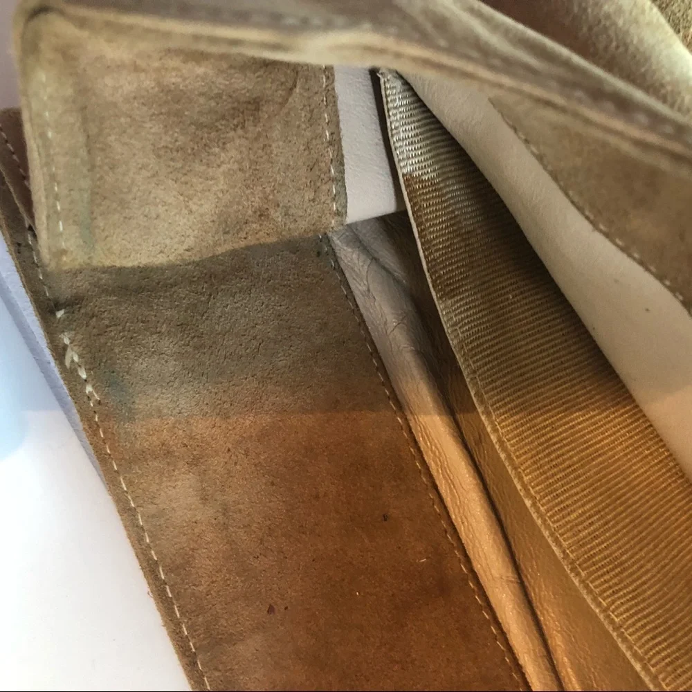 Vintage Suede Leather Flap Shoulder Purse BOHO